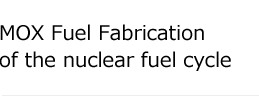 Mox Fuel Fabrication of the nuclear fuel cycle