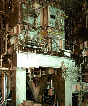 当社再処理工場のガラス溶融炉
